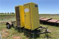 Two Porta-Potties with Trailer