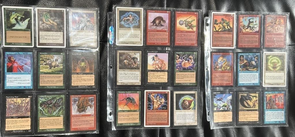 Magic the Gathering Card Lot (7 Sheets)