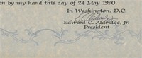 Edward C. Aldridge Jr. signed letter
