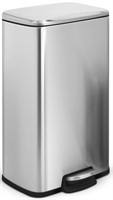 Innovaze Rectangular Stainless Steel Trash Can