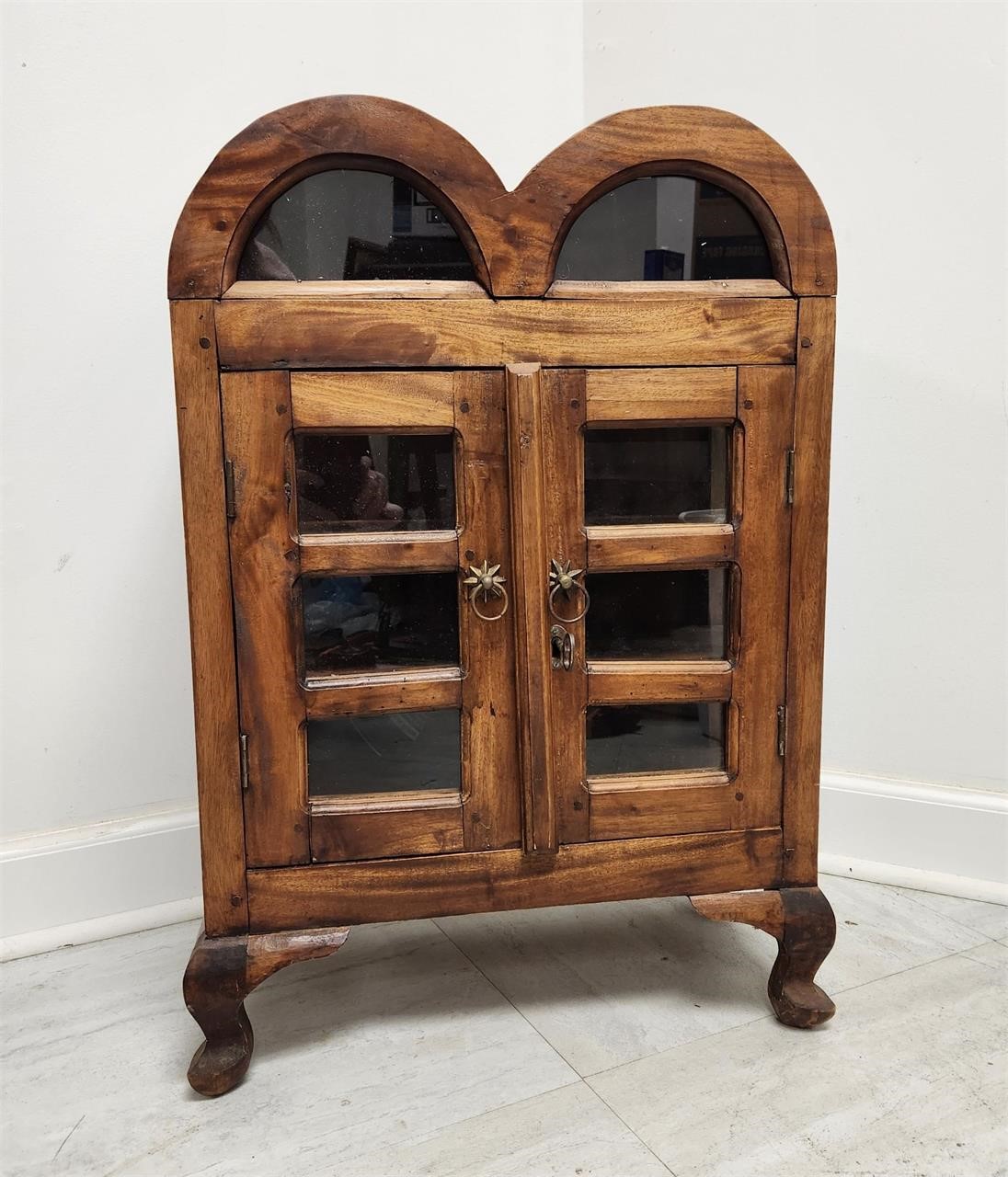 Small Table Top Vintage Curio Display Cabinet