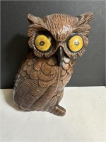 Vintage 1977 Ceramic Hand painted Halloween Owl