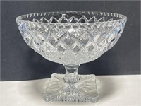 Crystal Pedestal Bowl 7.5 " T x 9.5 " D