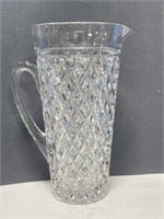 Crystal Pitcher 10 1/4 " Tall