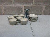 12 Pc Cups, Bowls, Carnival Glass