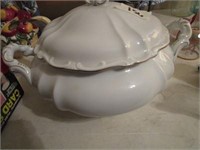 Soup Tureen w/Nickle Silver Ladle