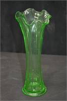 Imperial Uranium Glass 10" Vase