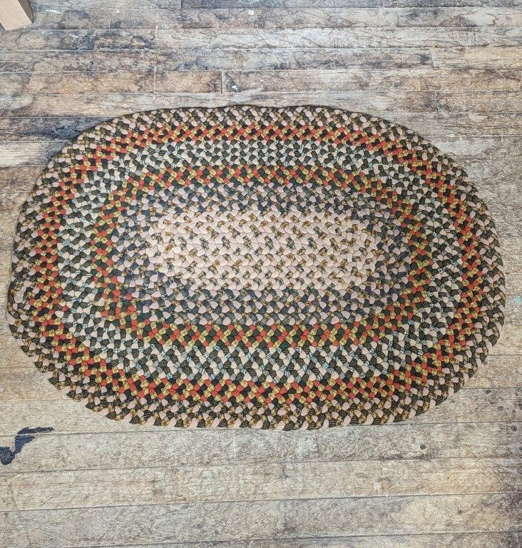 Hand Braided Round Oval Rug