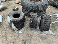 4-AT 22x10-9 ATV tires - NEW