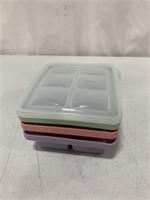 SILICONE ICE CUBE TREYS 3PCS 5 x6IN