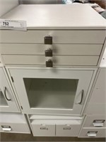 (3) Stackable Storage Cabinets
