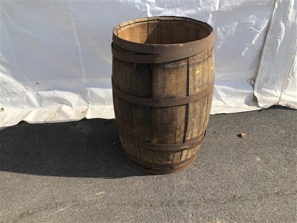 Heavy Wooden Wine Barrel