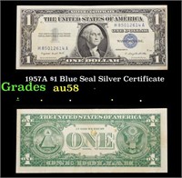 1957A $1 Blue Seal Silver Certificate Grades Choic