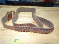 Leather Ammo Belt 42" Total Length