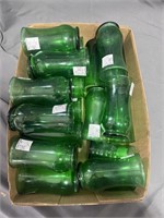Lot of Forest Green Glasses
