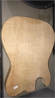 Solid cherry guitar body for electric guitar, 16