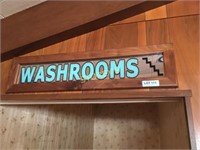 Washrooms Sign