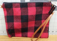 Small plaid hand bag