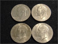 (4) Bicentennial Eisenhower Dollars