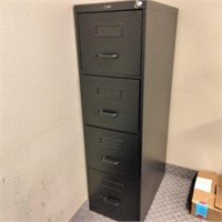 4 Drawer Metal File Cabinet with Key   (R# 200)