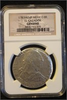 1783 Certified Mexico 8 Real Coin