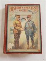 Antique 1919 History's Greatest War Book