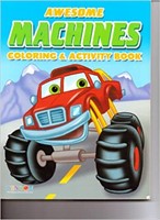 GIANT SIZE 46x36 AWESOME MACHINES COLORING BOOK