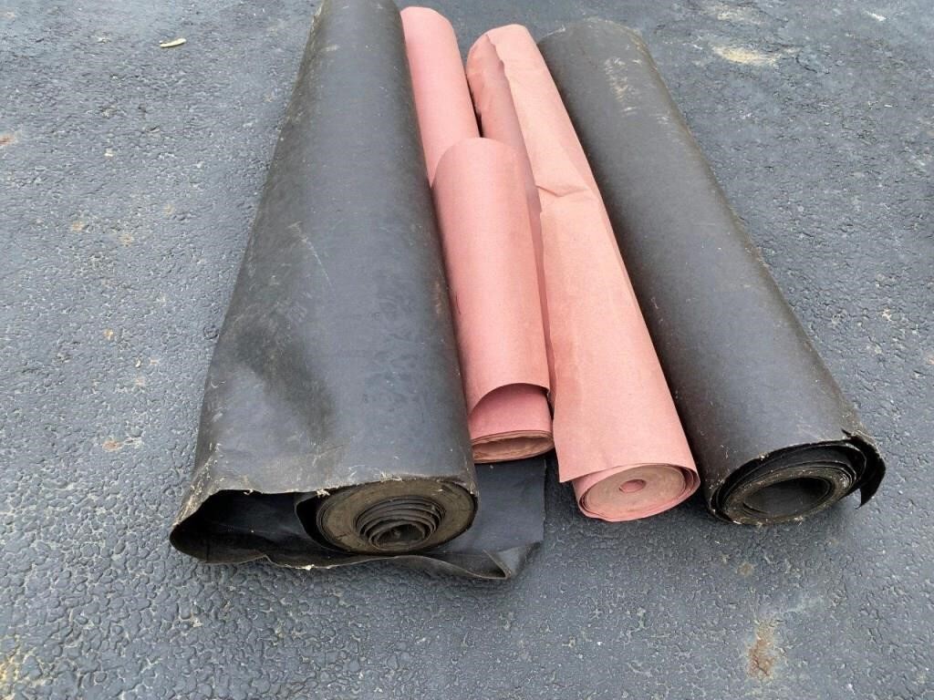 rolled tar paper & construction paper