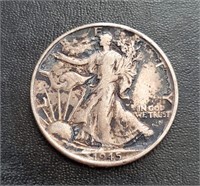 1945 P Silver US Liberty Walking Half Dollar