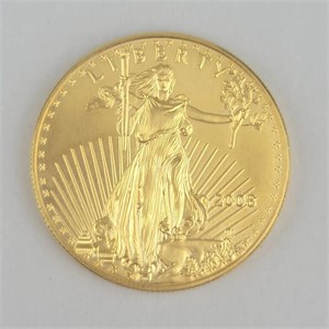 2008 One Ounce Fine Gold Fifty Dollar Coin.