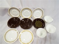 (3) Corelle Butterfly Gold Small Sugar and Cream