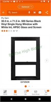 36" x 72" black window