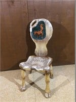 Hand carved western theme chair. Very Nice