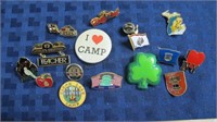 17pcs. - Lapel pins (Michigan, NY, Dollywood,