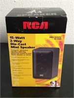 RCA PRO-K33AV Die-Cast Mini Speaker NIP