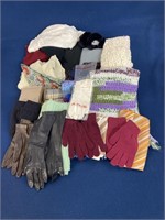 Scarves, gloves, ear muffs, scarves and more