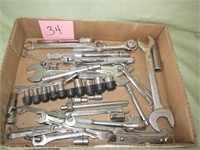 Lot of Misc. Wrenches & Sockets & Rachets
