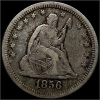 1856 Seated Liberty Quarter LIGHTLY CIRCULATED