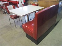Retro Table w/(1)Booth & (2)Chairs,