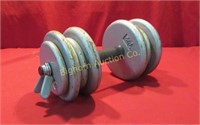 Dumbbell w/ 45lbs Iron Weights
