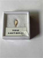 *INVESTMENT* EXTREMELY RARE .82 Carat GODEN TOPAZ