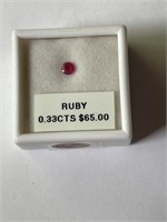 *INVESTMENT* EXTREMELY RARE .33 Carat BURMA RUBY-