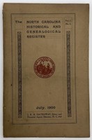 1900 NC Genealogical Register Book