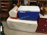 LOT OF 3 ICE CHESTS