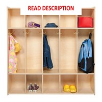 Contender 5 Section Coat Locker with Cubbies