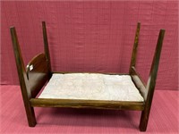 Federal style square Doll Bed circa 1960s