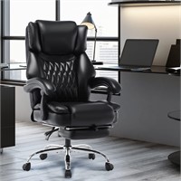 Massage Reclining Office Chair with Footrest..