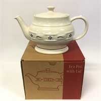 Longaberger  Pottery Teapot, Blue