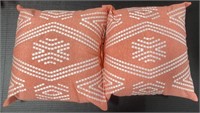 (WE) Allen+Roth Coral Stitched Calypso Pillows