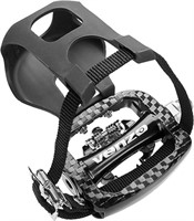 VENZO Bike Toe Clips Cages & Cleats - Compatible w